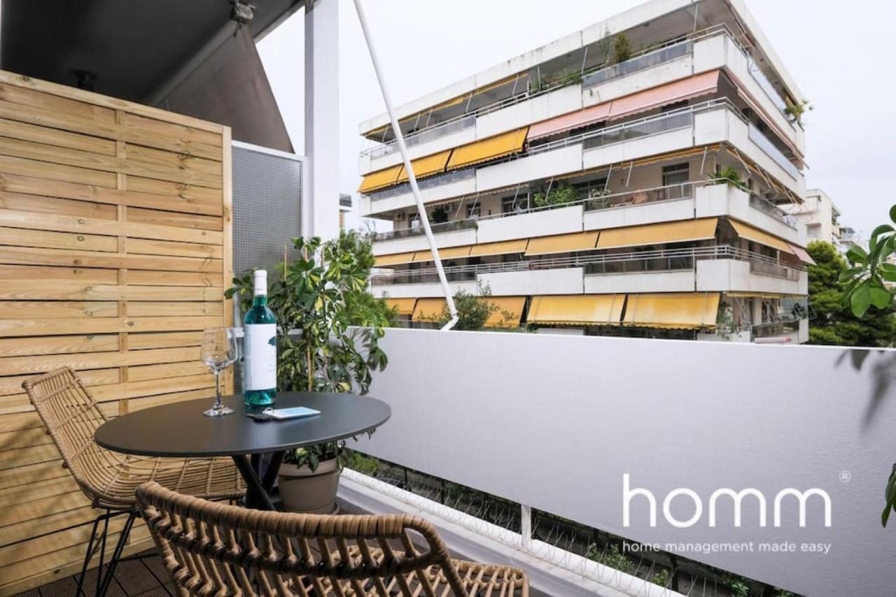 Athens Riviera Homm Flat 4 Min Walk From Beach, Thiseos Str Kültér fotó